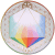 Oktaeder: regenbogenfarben,20cm, 2012 