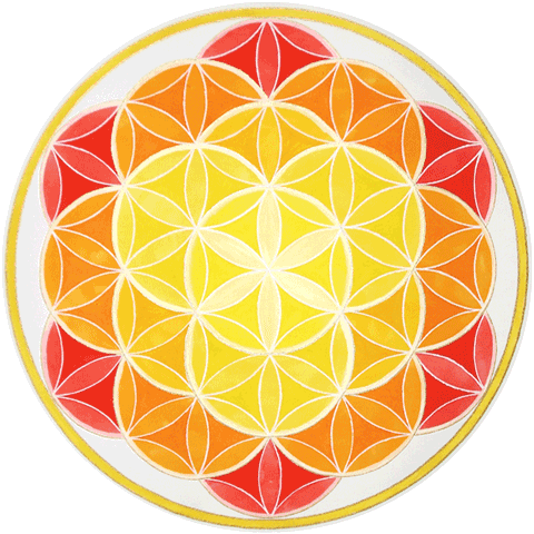 Blume des Lebens: Grundchakra-Farben 50cm, 2011 