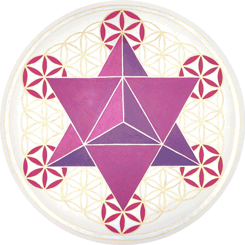 Sterntetraeder violett-rot-silber-gold, 2012
